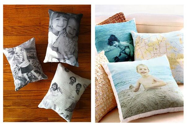 подушка с фотографией